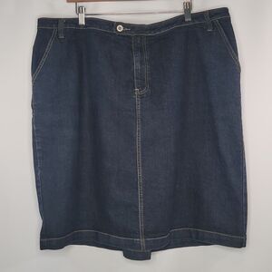 Ashley Stewart‎ Dark Blue Denim Skirt